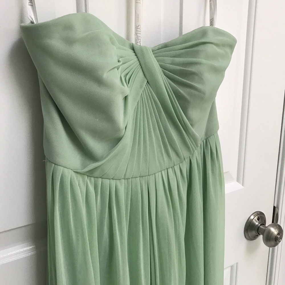 David’s Bridal versa convertible dress in MEADOW